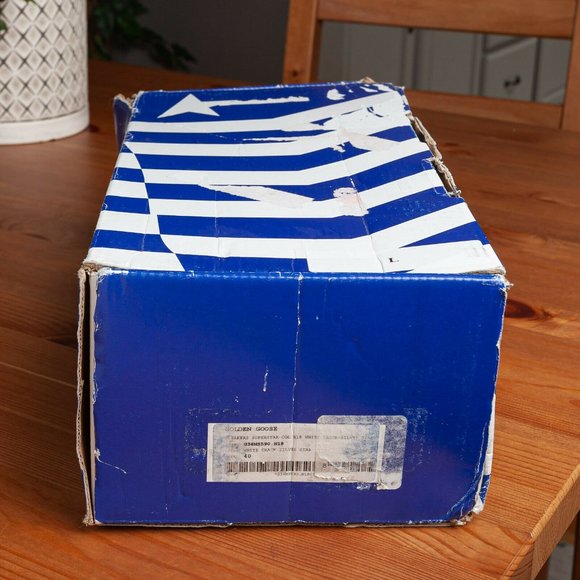 Golden Goose Sneakers Distressed White Crack Silver Superstar - Size 40 - Picture 10 of 11